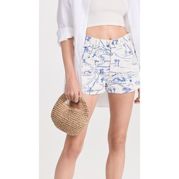 Hat Attack Micro Mini Slouch Bag in Toast New Womens Straw Beach Purse - Picture 5 of 14